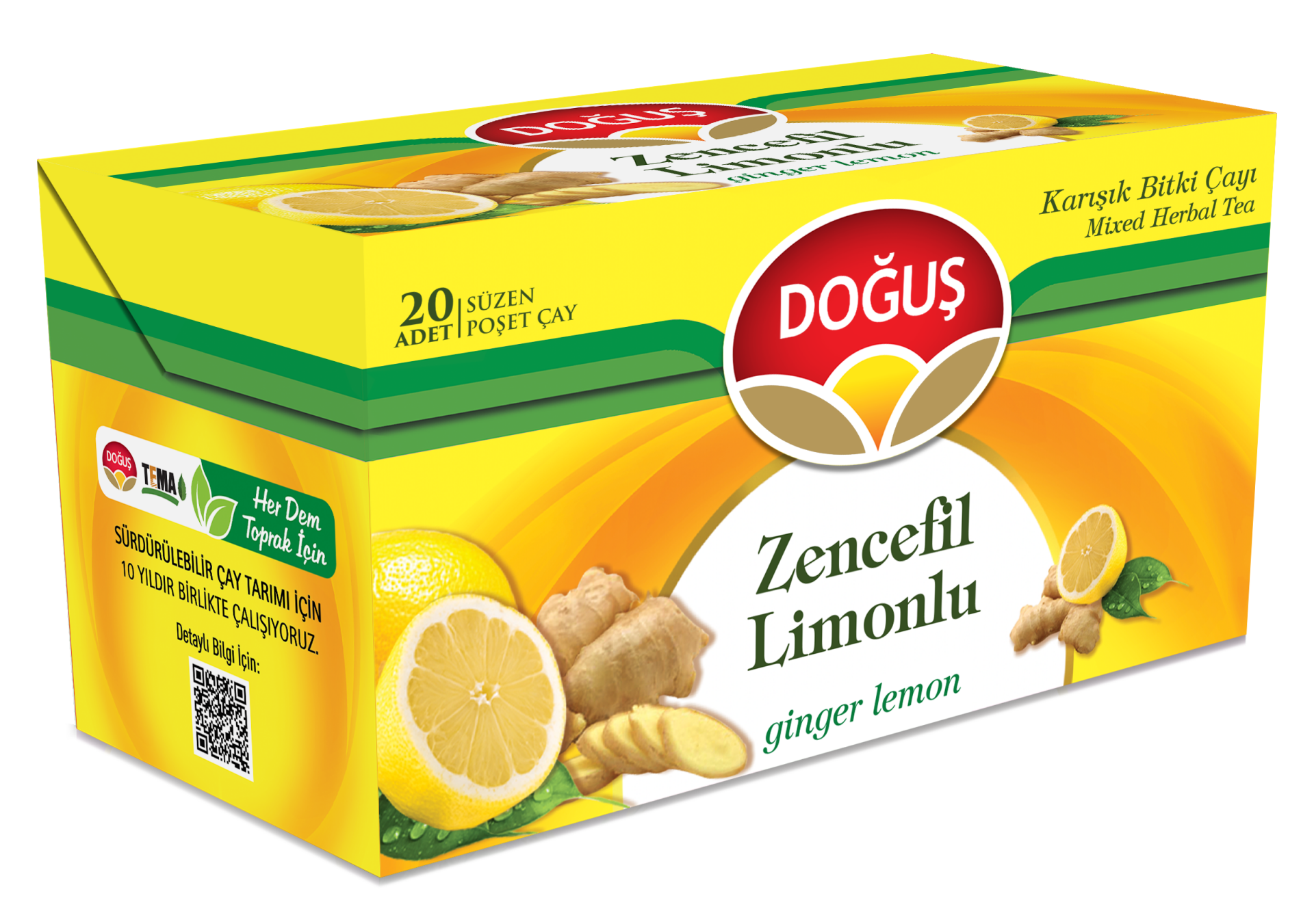 Doğuş Zencefil Limon Bitki Çayı 20'li