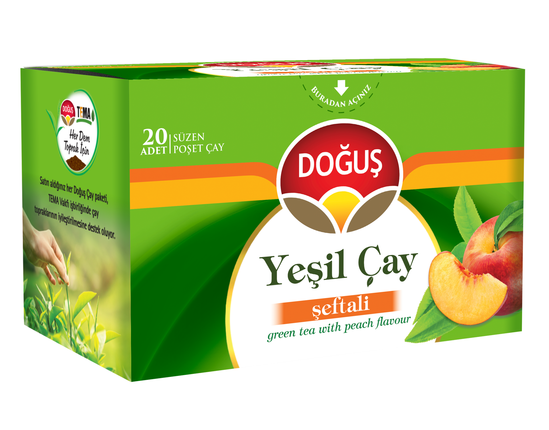 Doğuş Yeşil Çay Şeftalili 20'li